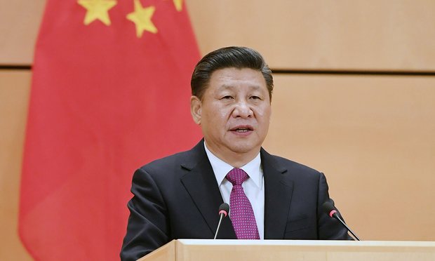China’s president Xi Jinping ensures a compliant media. Photograph: Xinhua/REX/Shutterstock