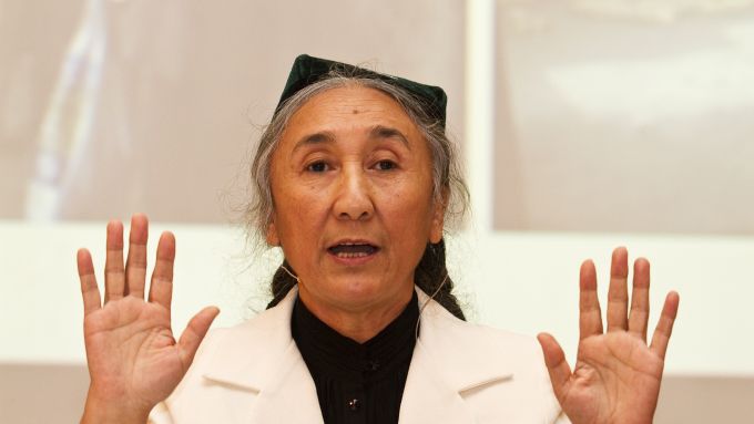 World Uyghur Congress President and Rafto Prize laureate, Ms Rebiya Kadeer, during a panel discussion at the Rafto symposium at Radisson Blu Hotel Norge in Bergen, Norway, on 4 November 2011.