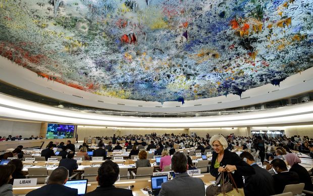 A meeting of the UN Human Rights Council in Geneva. Photo: AFP